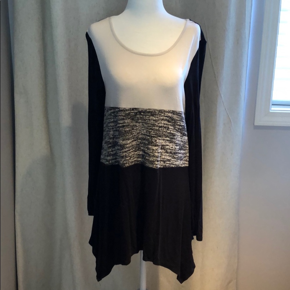 Asymmetrical soft tunic shirt